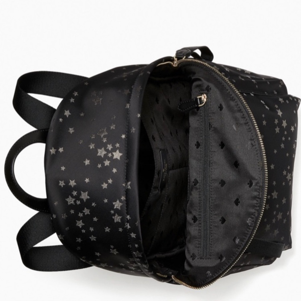 ♠️ kate spade Chelsea Scattered Stars The Little Better Jacquard Nylon Backpack - Picture 4 of 13